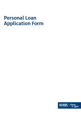 Personal Bank Loan Application Form Template