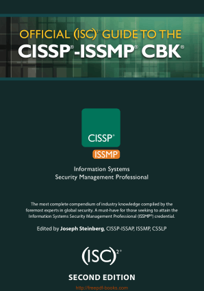 Official ISC2 Guide To The CISSP ISSMP CBK – Information Systems Security Management Professional, Second Edition