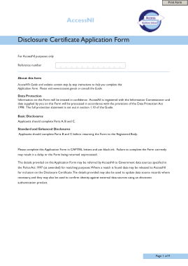 Free Download PDF Books, Disclosure Certificate Application Form Template