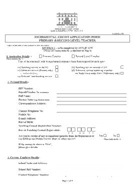 Printable Credit Application Form Template