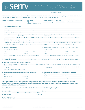 Account Information Sales Agreement Form Template