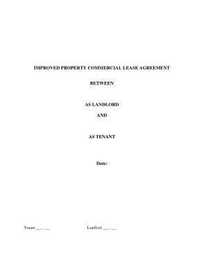Commercial Property Lease Agreement Template