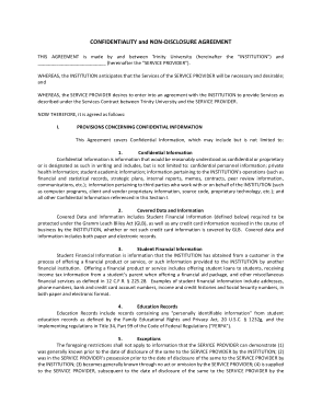 Confidentiality General Non-Disclosure Agreement Template