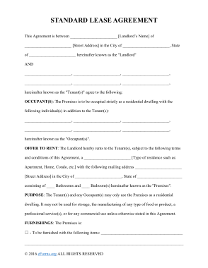 Free Download PDF Books, Rent Lease Agreement Form Template