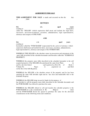 Sales Agreement Form Form Template