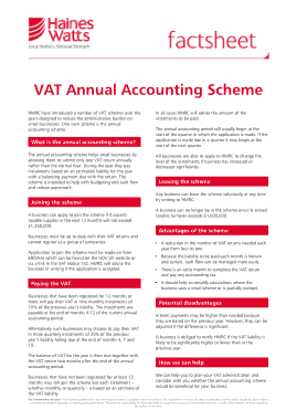 Annual Accounting Scheme Form Template