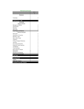 Small Business Accounting Form Template