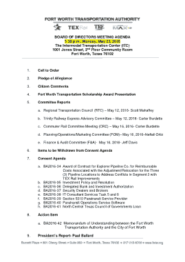 Board of Directors Strategy Meeting Agenda Example