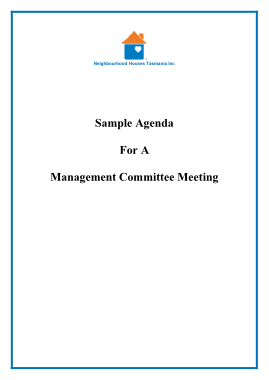 Management Committee Meeting Agenda