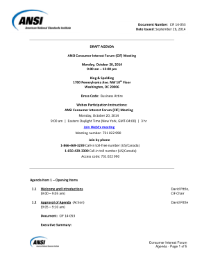 Free Download PDF Books, Sample Draft Meeting Agenda