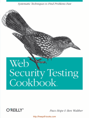 Free Download PDF Books, Web Security Testing Cookbook
