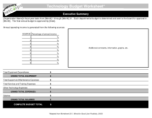 Free Download PDF Books, Call Center Technology Budget Worksheet Template