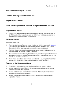 Housing Revenue Account Budget Proposals Template