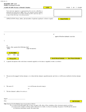 Claim Of Builders Lien Form Template