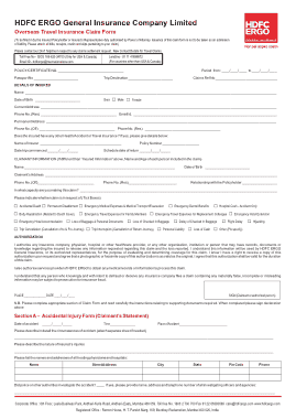 Travel Claim Services Form Template