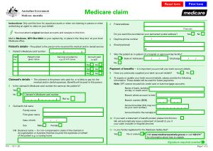 Medicare Benefits Claim Forms Template