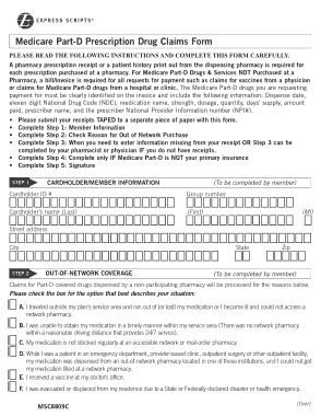 Medicare Claim Form Example Template