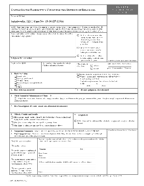 Proof Of Administrative Claim Form Template