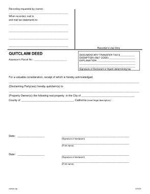 Free Download PDF Books, Quit Deed Claim Form Template