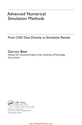 Advanced Numerical Simulation Methods- From Cad Data Directly To Simulation Results