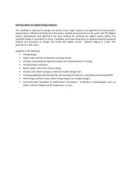 Free Download PDF Books, Digital Design Engineer Job Description Template