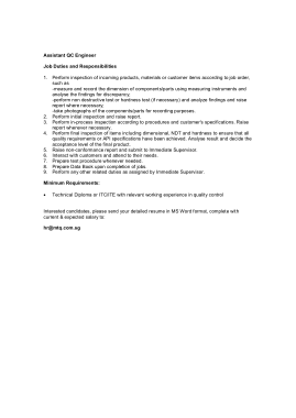 Free Download PDF Books, Quality Engineer Assistant Job Description Template