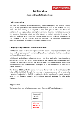 Free Download PDF Books, Sales and Marketing Assistant Job Description Template