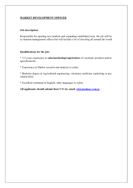 Free Download PDF Books, Marketing Development Officer Job Description Template