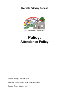 Formal School Attendance Policy Template