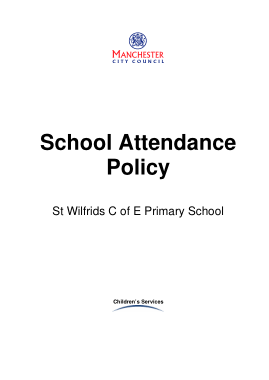 Primary School Attendance Policy Template
