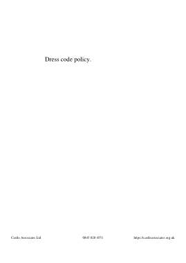 Free Download PDF Books, Associates Dress Code Policy Sample Template