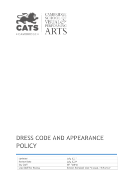 Dress Code and Appearance Policy Template