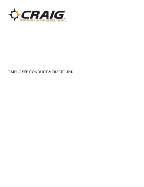 Free Download PDF Books, Employee Conduct and Discipline Policy Template