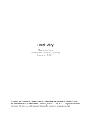 Fiscal Policy Template