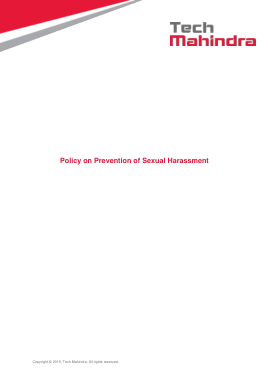 Internal Complaint Policy on Prevention of Sexual Harassment Template