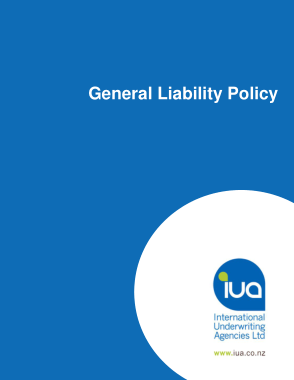 Basic General Liability Policy Template