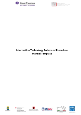 Sample Information Technology Policy Template