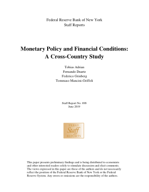 Free Download PDF Books, Monetary Policy and Financial Conditions Template