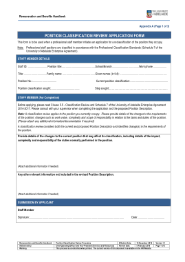 Job Application Review Form PDF Template