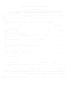 Free Download PDF Books, Generic Employment Application Template
