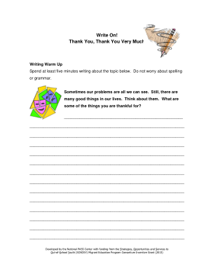 Free Thank You Letter for Gift Template