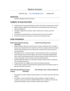 Medical Assistant Resume Template