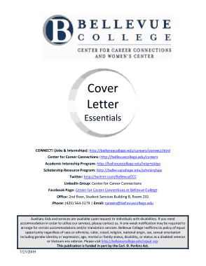 College Student Cover Letter Template