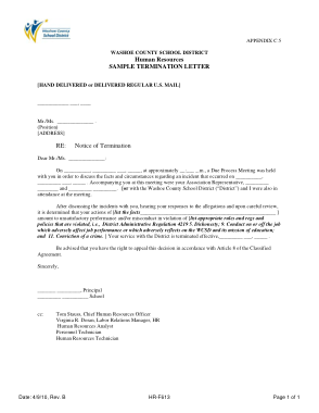 Free Download PDF Books, Letter of Termination Sample Template