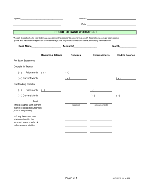 Proof of Cash Payment Receipt Form Template