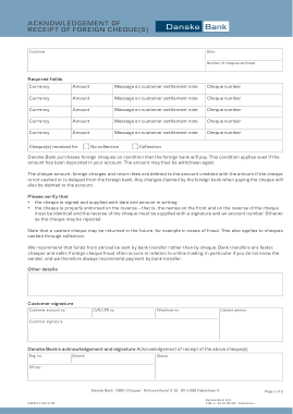 Sample Payment Acknowledgement Receipt Form Template