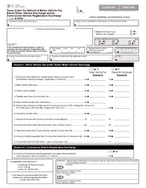 Vehicle Tax Payment Receipt Form Template