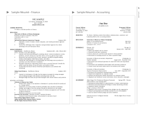 Assistant Financial Accountant Resume Template