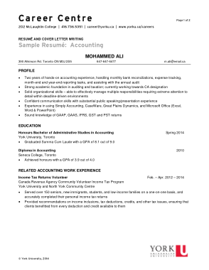 Experienced Staff Accountant Resume Template