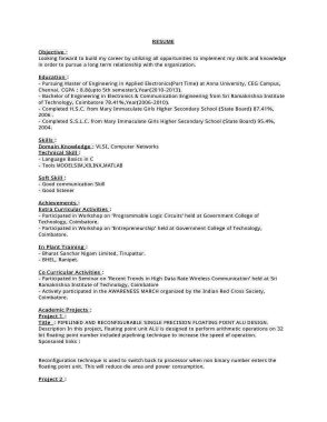 Fresher Engineering Lecturer Resume Template